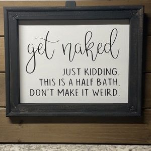 Get Naked Reversed Canvas